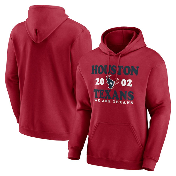 Men's Red Houston Texans Fierce Competitor Pullover Hoodie